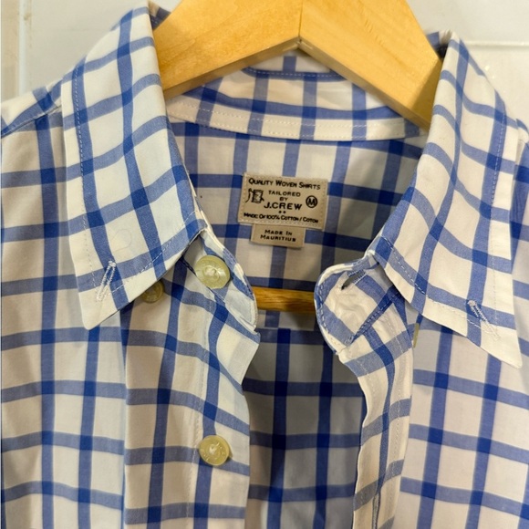J. Crew Blue and White Casual Button Down Shirt - Picture 2 of 3